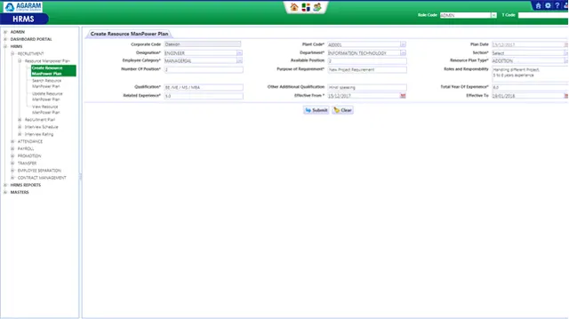 Recruitment Module in HRMS